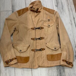 Vintage Ralph Lauren Beige and Brown Fireman  Jacket
